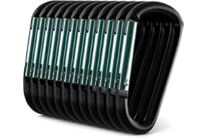 GOLD LION GEAR Carabiner - 3" Aluminum Carabiner D Shape Buckle Pack, Keychain Clip, Spring Snap Key Chain Clip Hook Buckle