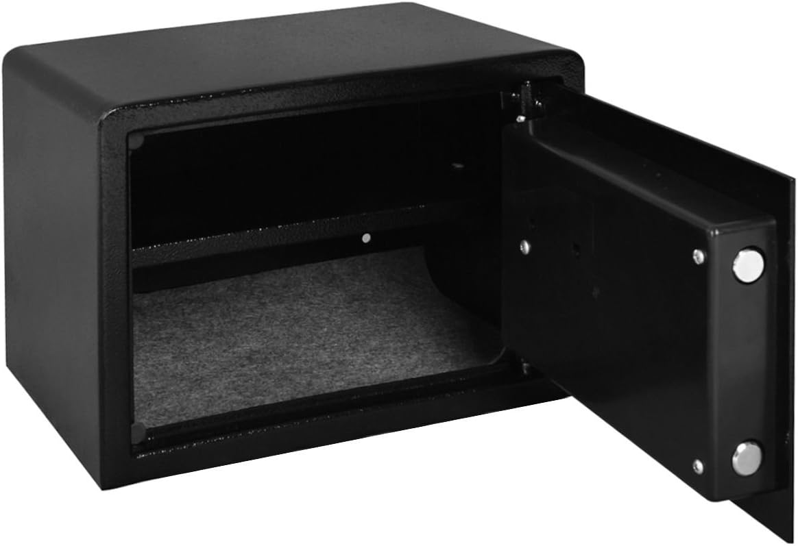 Safstar Cabinet Safes Biometric Fingerprint Electronic Digital Keypad Lock Security Box for Cash Jewelry Passport Guns Collectibles (BS Fingerprint: 9.8" x 13.7" x 9.8"): Office Products