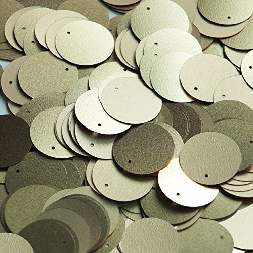 Sequin Gold Matte Silk Frost Round 20mm Couture Loose Paillettes