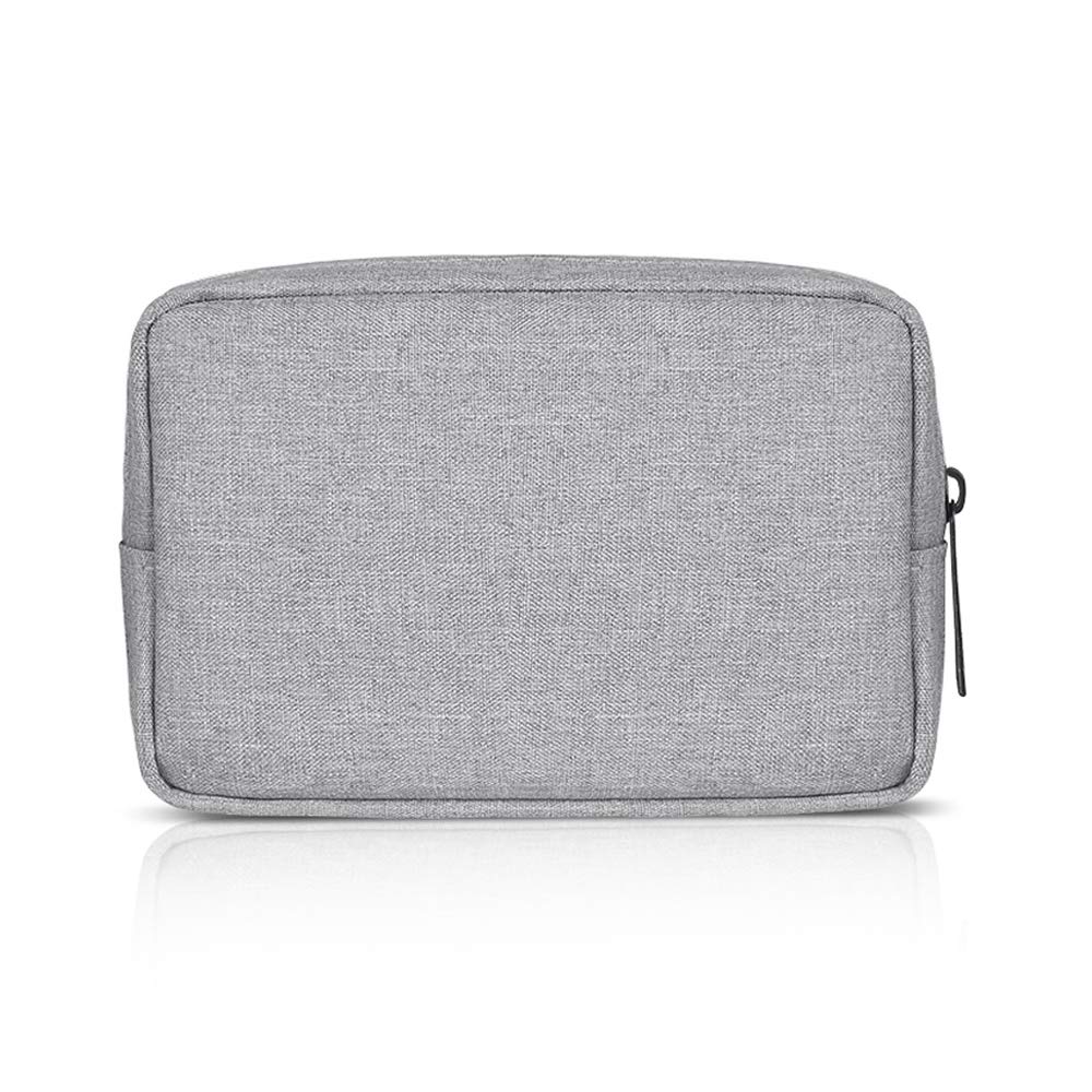 ERCENTURY Universal Electronics/Accessories Soft Carrying Case Bag, Durable & Light-Weight,Suitable for Out-Going, Business, Travel and Cosmetics Kit (Gray-Small)