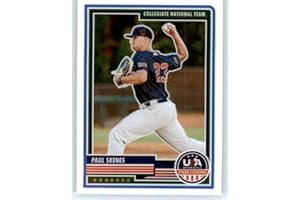 2023 Panini USA Stars and Stripes #87 Paul Skenes USA Baseball Collegiate National Team RC Rookie Baseball Trading Card