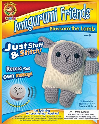 Lion Brand Yarn AFS-AM2 Amigurumi Friends Kit, Blossom The Lamb