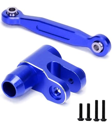 GPM Corna Servo Regolabile In Alluminio 25T Per Traxxas Slash 4X4 – Verde, Con Viti E Distanziali - 3