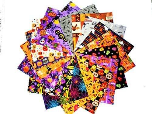 20 10" Layer Cake Haloween Quilt Fabric Squares