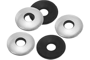 PATIKIL 1/4" x3/4" Aluminum EPDM Bonded Sealing Neoprene Rubber Sealing Washers, 100 Pieces Neoprene Rubber Backed Screw Gask