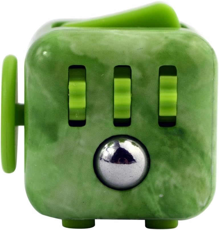 LBKR Tech Balai Fidget Cube Toy Camo Anxiety Attention Stress Relief for Children and Adults (Jade Green)