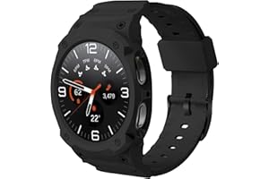 YRZPER Compatible for Samsung Galaxy Watch 8 40mm Band with Case, Shockproof Durable Rugged Protective Case with Silicone Replacement Watch Strap, Drop-proof Case for Men Women