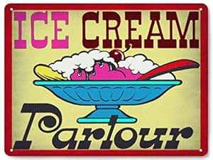 Amazon.com: Ice Cream sundae metal sign Dairy shop for ...