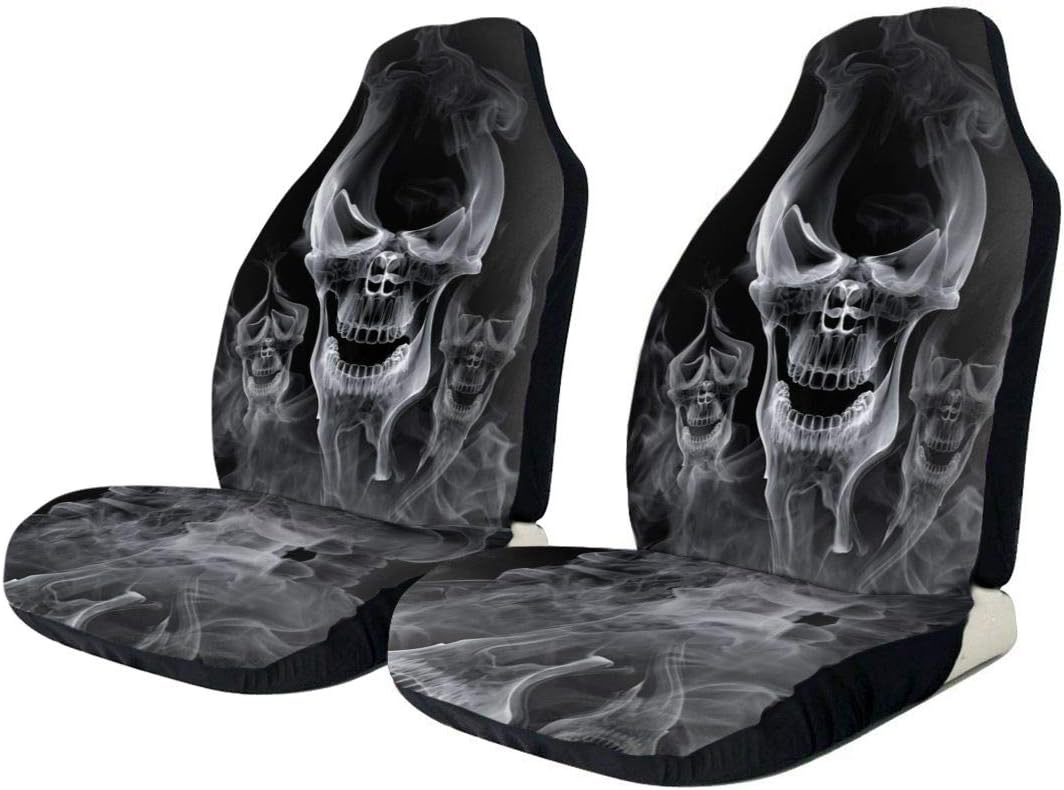 Belidome Autositzbezüge Mit Totenkopf-Sonnenblumen Motiv - Universal Set