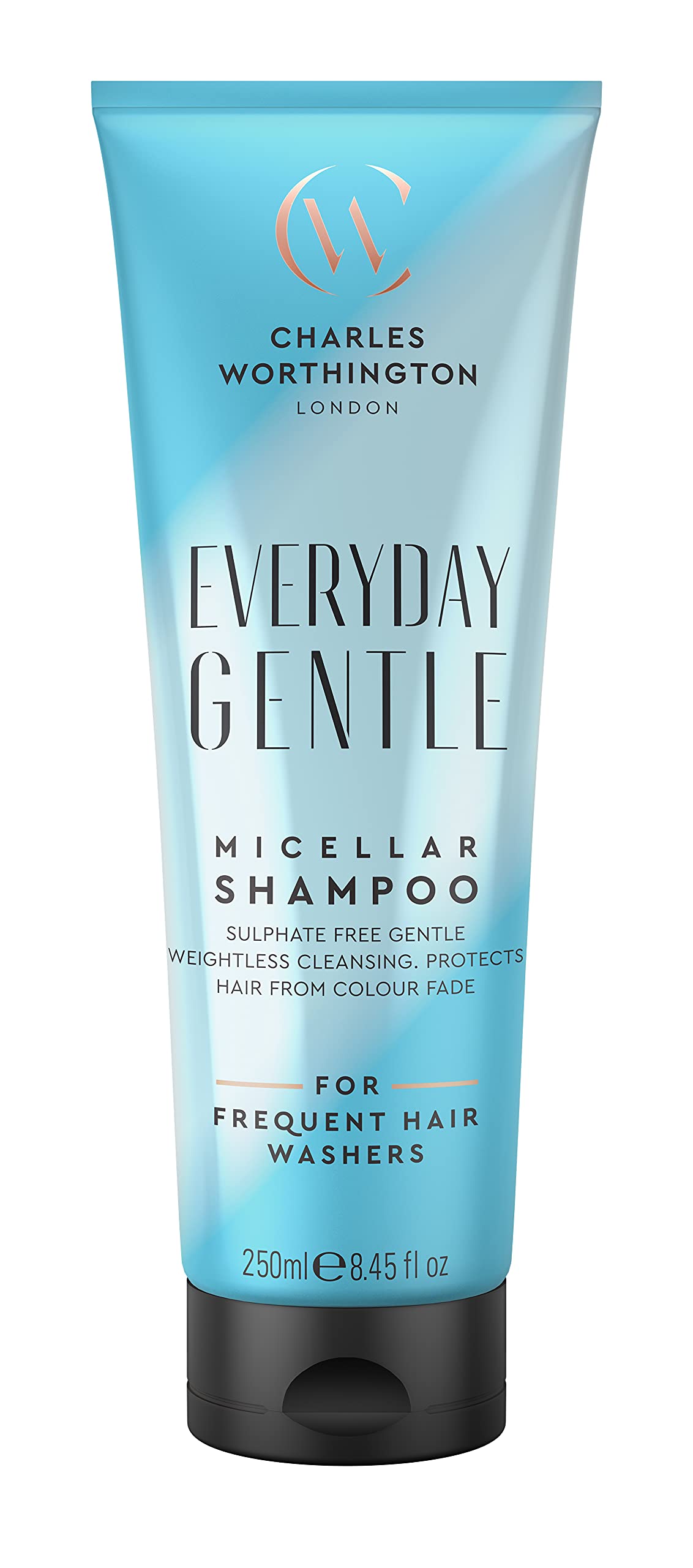 Charles Worthington Everyday Gentle Micellar Shampoo, Nourish and Protect, Salon Shampoo for Everyday Use, 250 ml