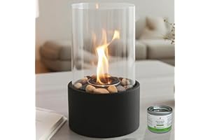 EAST FLAME Indoor Outdoor Fire Decor, Gift for Home Decor, Safe Clean Burning Gel