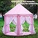 Ejoyous Princess Castle Kids Play Tent, Baby, Toddler, Child, Girls Indoor And Outdoor Play House With Star LED Lights, Large, Pink