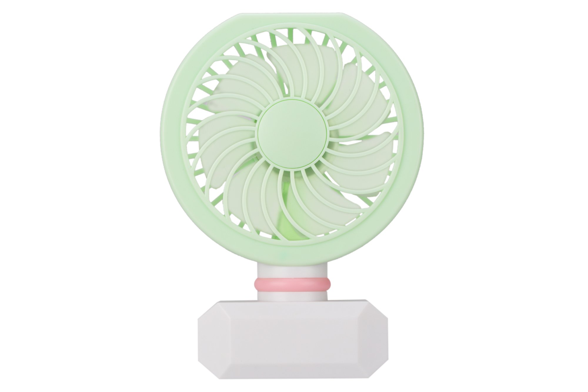 HANKCLES Mini Handheld Fan Perfume Series 3 Adjustable Speeds Setting Personal Portable Desktop Fan with USB Rechargeable (Mint Green)