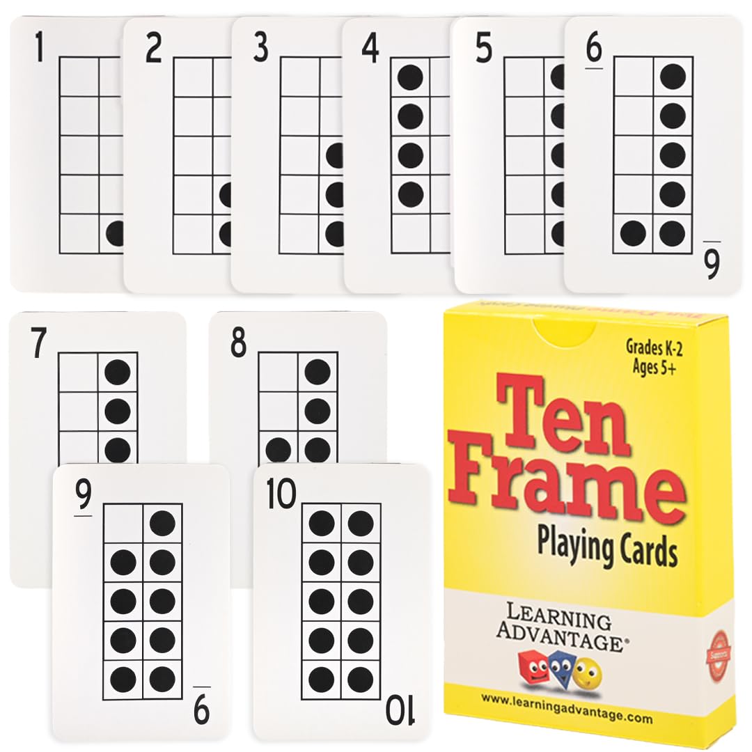 Photo 1 of LEARNING ADVANTAGE - 7293 Learning Advantage Ten Frames Playing Cards