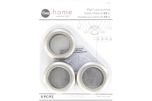 Dritz Curtain Grommets 8 Pack Pewter 1 - 9/16''