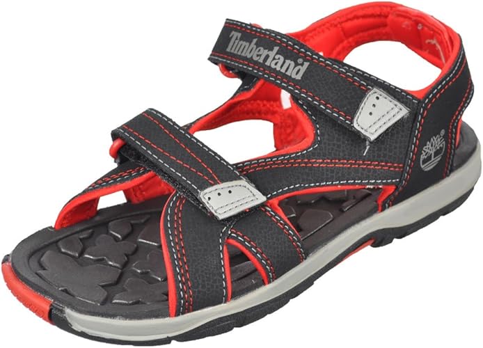 red 2 strap sandals