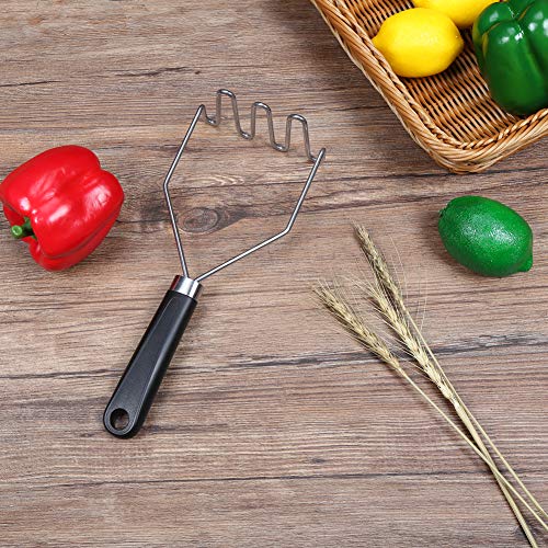 Fiezkaa Potato Masher Stainless Steel, Potato Masher for Non Stick and