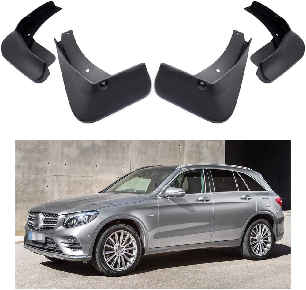 MOERTIFEI Car Mudguard Fender Mud Flaps Splash Guards fit for Mercedes-Benz GLC 300 4MATIC AMG-Line/AMG GLC 43 2016 2017 2018 2019 2020 (Models w/o Running Boards)