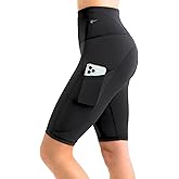 CompressionZ Women's Compression High Waisted Biker Shorts, Tummy Control for Workouts 10"/7"