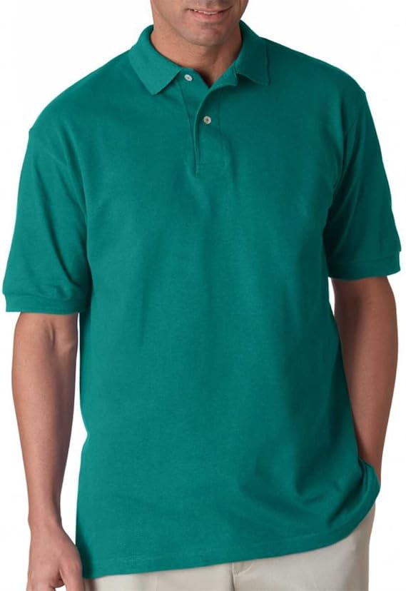 Outer Banks 2100 Men's Essential Pique Polo M Jade at Amazon Menâs Clothing store: Tank Top And 