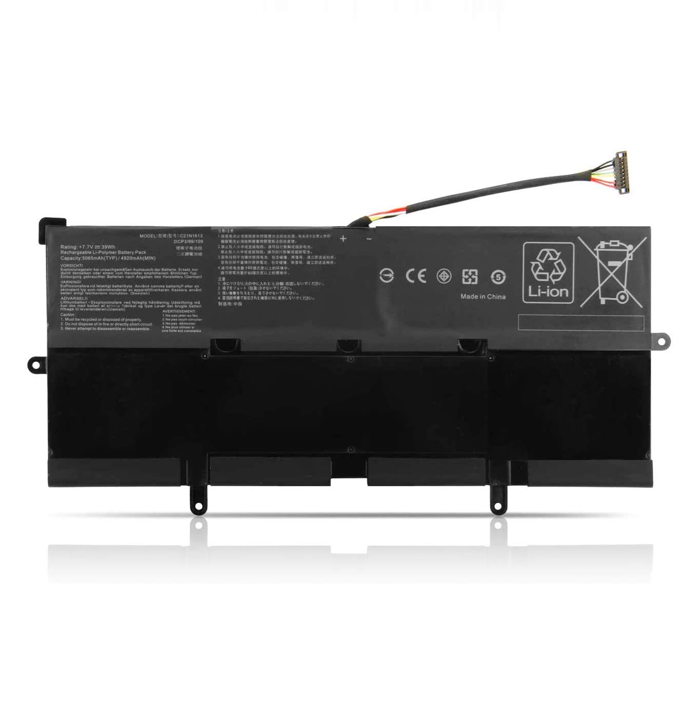 K KYUER 39Wh C21N1613 Laptop Battery for ASUS Chromebook Flip C302CA C302CA-DH75-G C302CA-DH54 C302CA-DH75 C302CA-DHM3-G C302CA-DHM4 C302CA-GU001 C302CA-GU009 GU006 GU005 GU010 GU003 C302CA-1A C21PQC5