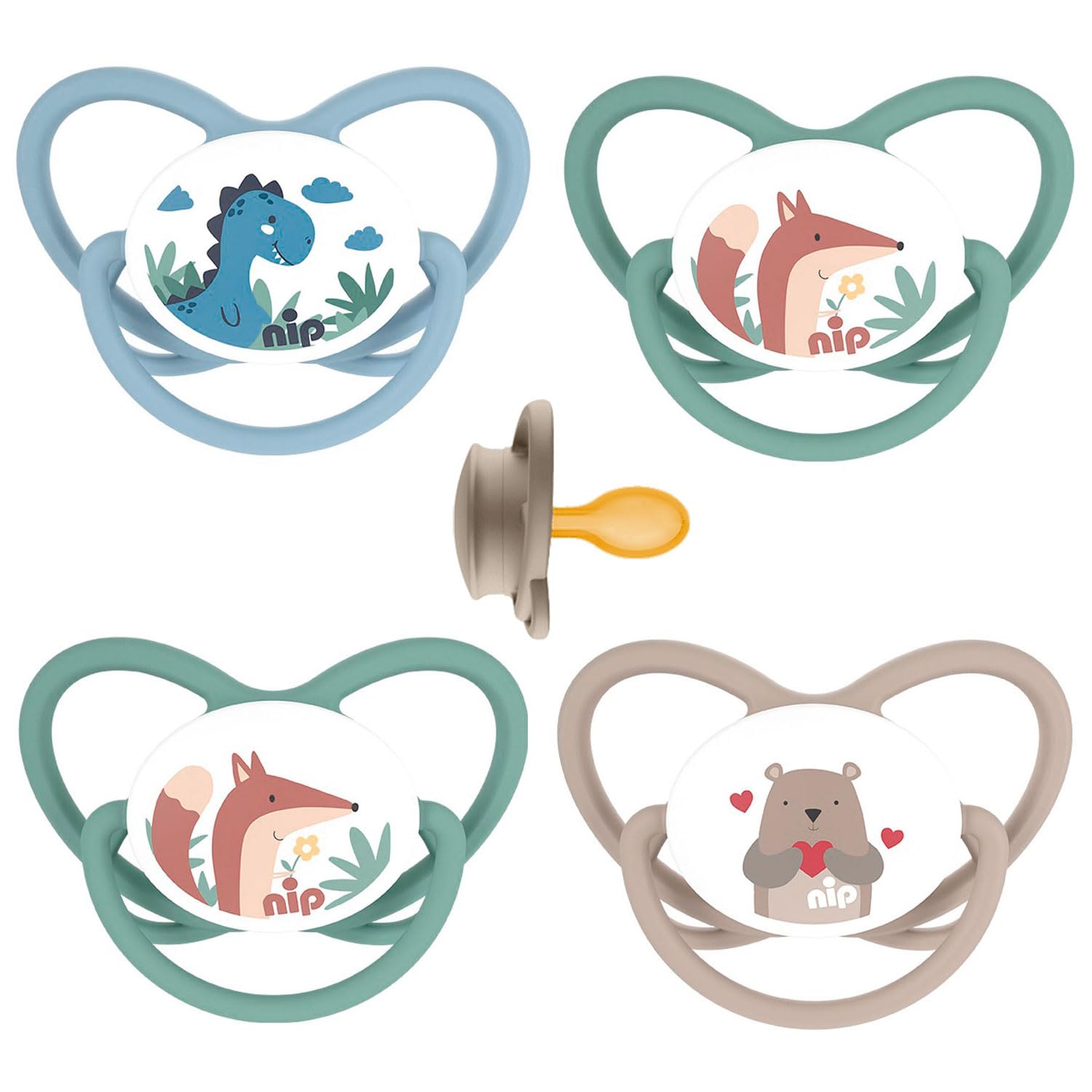 NIP Latex Natural Latex Dummy Size L // Set of 4 // Size 3 16-32 Months // Made in Germany