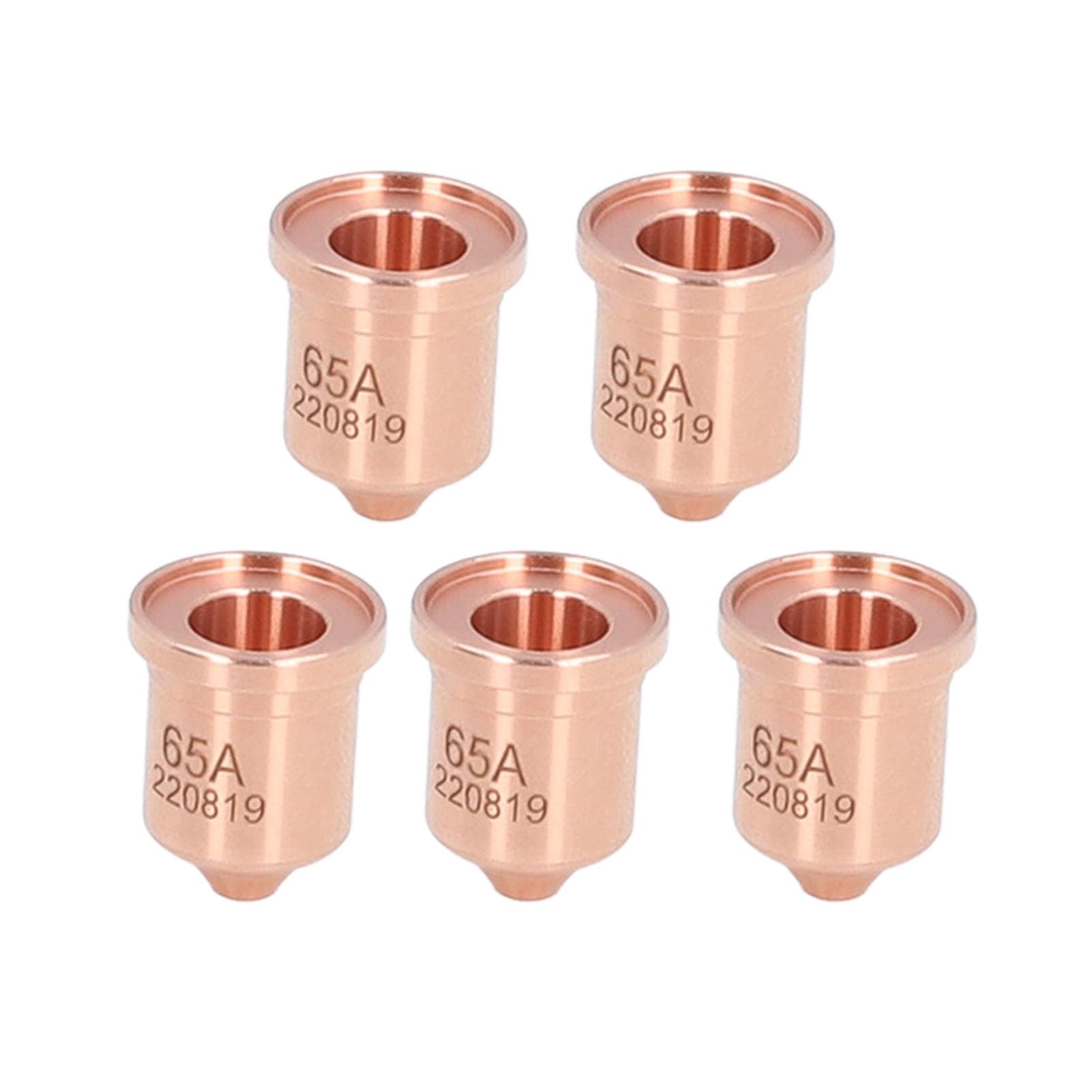 Electrode Tip Brass 220819, Set 5Pcs for PMX 65 85 105, Nozzle Tip, Comfortable Operation, Easy Installation, with Compact Size, for DIY and Commercial Use