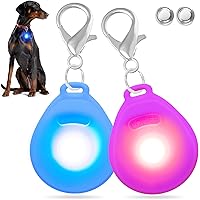 DOMIGLOW High Visibility Dog Collar Light - Dog Lights For Night Walking Clip-On Dog Tags - Light Up Dog Collars LED Dog Leas