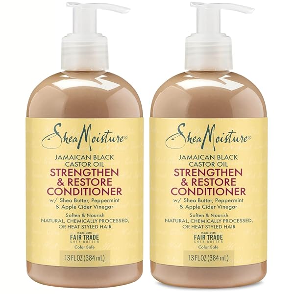 SHEA MOISTURE JAMAICAN BLACK CONDITIONER STRENGTH/GROW 13 OUNCE (384ML) (2 PACK)