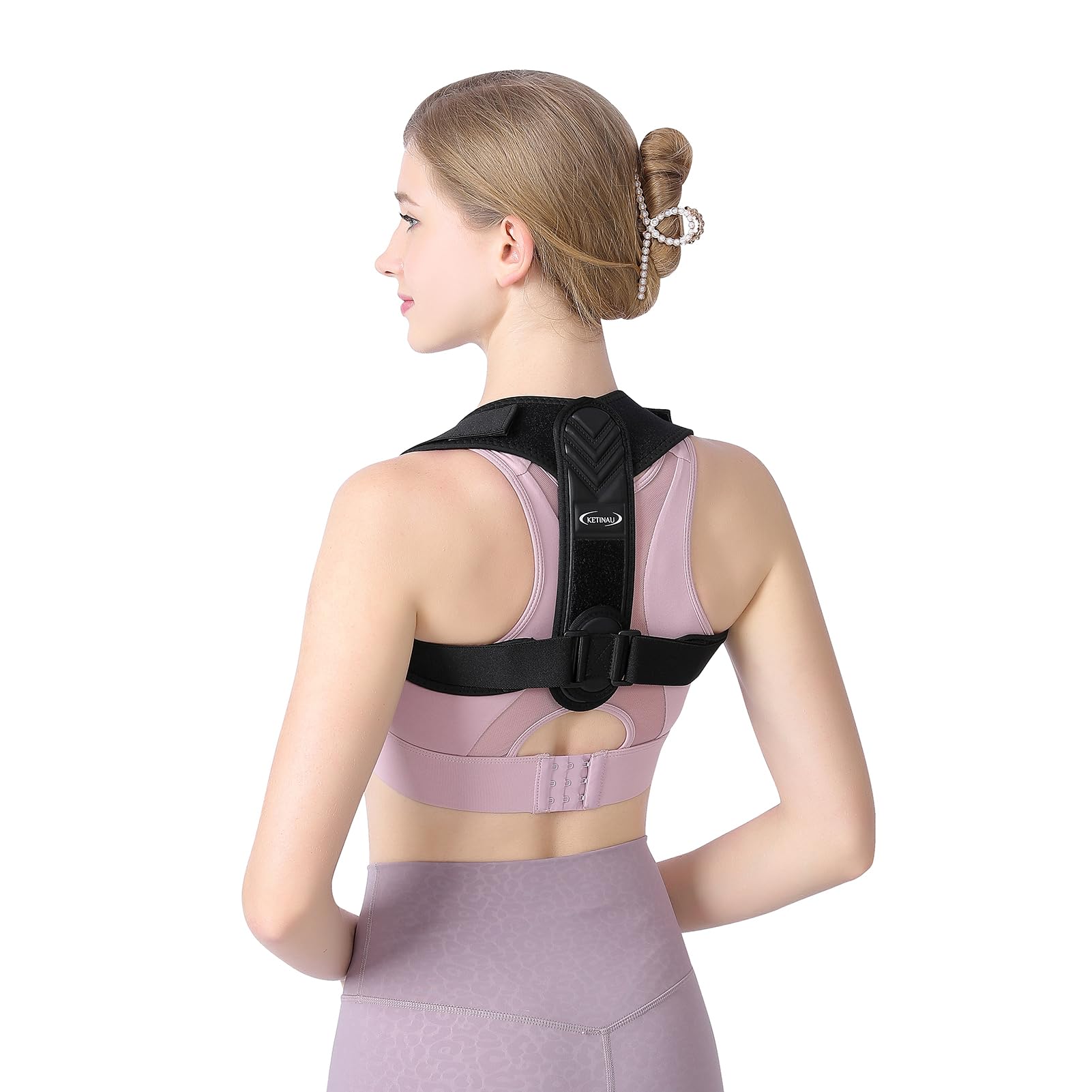 Photo 1 of Posture Corrector for Women and Men, Back Brace Adjustable Upper Posture Support, Back Support, Comfortable Back Straightener Support for Clavicle Support, and Providing Pain Relief from Neck
