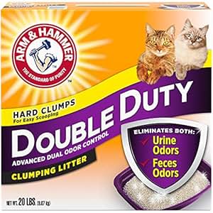 Amazon.com: Arm & Hammer Double Duty Clumping Litter, 20lb ...