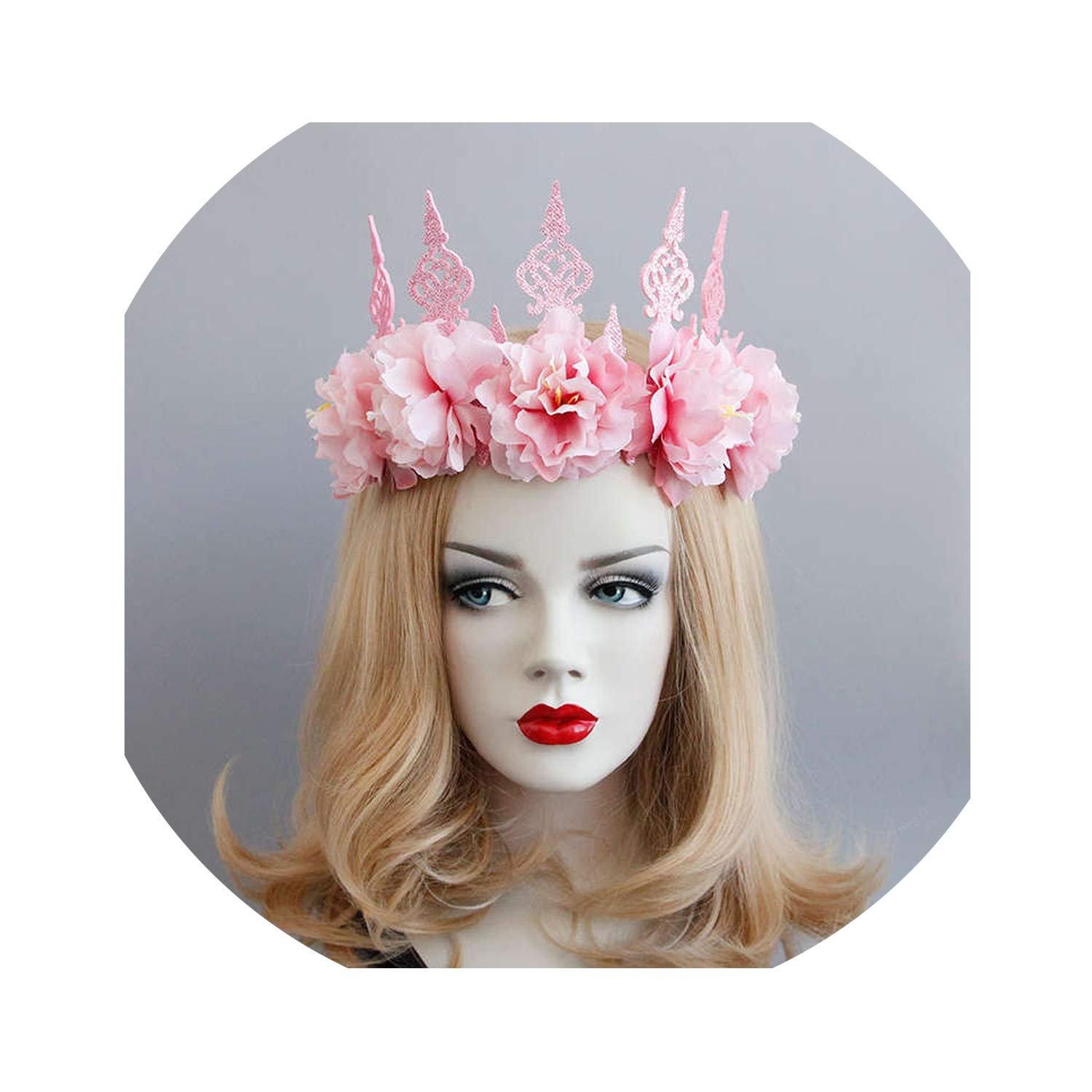 Amazon Com Flower Crown Tiara Hair Jewelry For Women Gothic