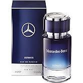 Mercedes Benz Ultimate Eau De Parfum Spray for Men - Luxury Long Lasting Fragrance with Notes Of Lavender, Apple & Cedar Wood - Cologne for Man - Travel Size - 0.24 Fl Oz