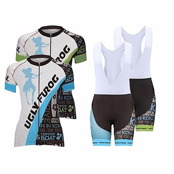 Uglyfrog ZO05 Rennrad MTB New Damen schließen Hülsen Zyklus Jersey Kurzarm Fahrradtrikot Fahrrad Hemd Fahrrad Top Outdoor Spo