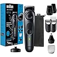 Braun All-in-One Style Kit Series 5 5490, 9-in-1 Trimmer for Men with Beard Trimmer, Body Trimmer for Manscaping, Hair Clippers & More, Ultra-Sharp Blade, 40 Length Settings, Waterproof