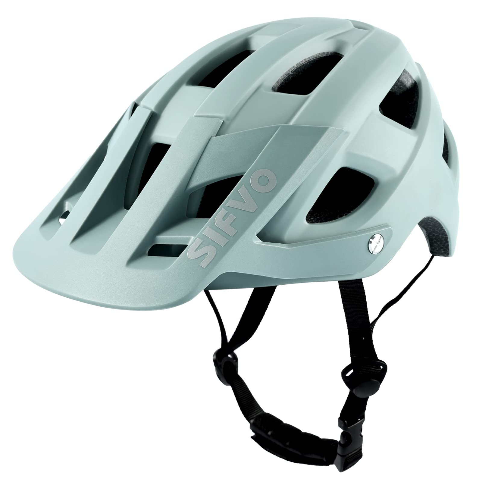 Bike Helmet, SIFVO Bike Helmets for Men and Women, Mountain Bike Helmet with Visor Helmets for Adults to Youth Bicycle Helmet Road Bike Helmet Safe and Comfortable 54-62cm【M/L】 Image