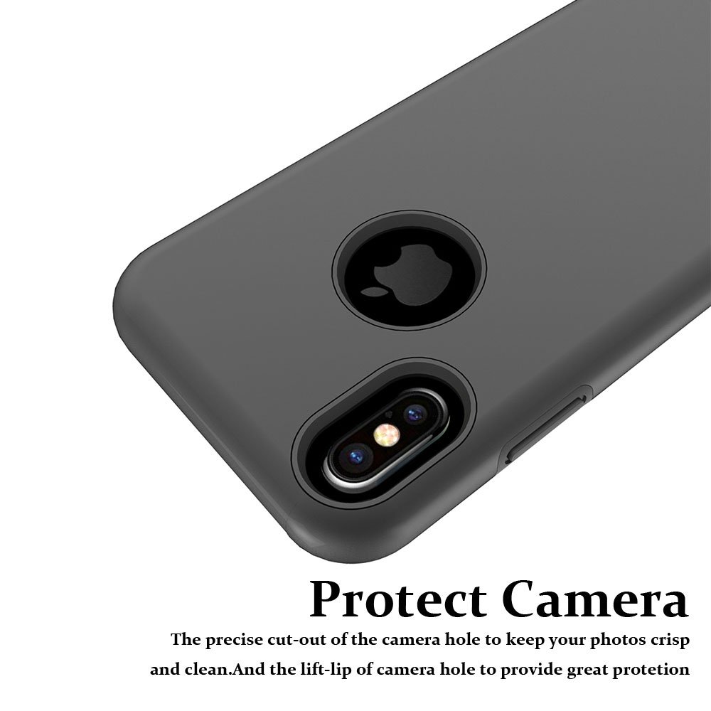 iPhone X Case, MagicSky Slim Corner Protection Shock Absorption Hybrid Dual Layer Armor Defender Protective Case Cover for Apple iPhoneX - Black