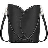 Bucket Bag for Women - Adjustable CrossbodyHobo Purse Trendy Vegan Leather Designer Ladies Tote Handbag