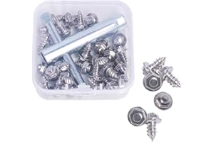 Kylebooker Screw-in Studs for Wading Boots,26pcs Fishing Wading Boot Studs for Felt Or Rubber Sole
