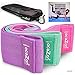 Fabric Booty Bands for Working Out I Fabric Resistance Bands for Legs and Butt I Glute Bands for Working Out I Leg Bands for Working Out I Hip Bands (Pink, Purple, Green)