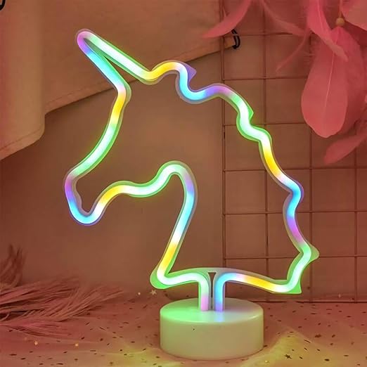 Unicorn Neon Signs Unicorn Led Night Light With Holder Base
