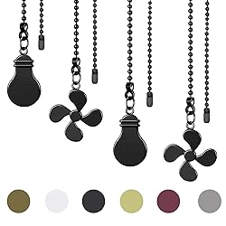 SUR-CIEL 4PCS Ceiling Fan Pull Chain, Pull chains