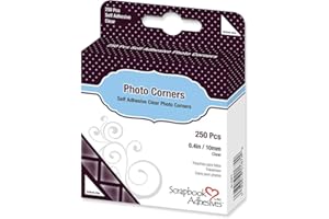 SCRAPBOOK ADHESIVES BY 3L by 3L, Polypropylene Photo Corners, Clear (250 Pcs)
