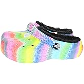 Crocs Kids' Classic Marbled Tie Dye Lined Clogs
