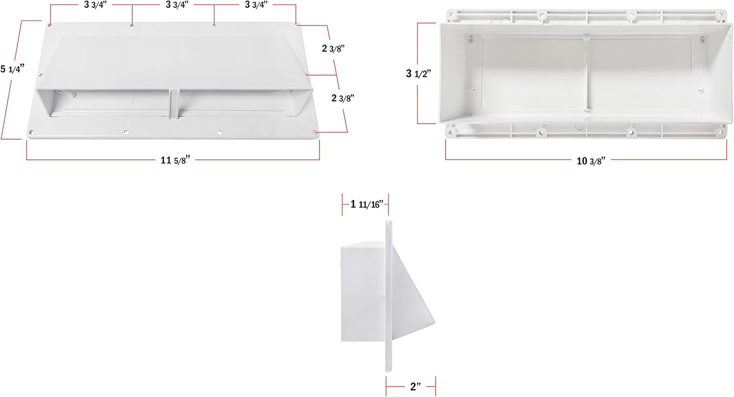 Camp'N RV Exhaust Vent Cover - RV Range Hood Vent/RV Range Hood Cover (White): Automotive