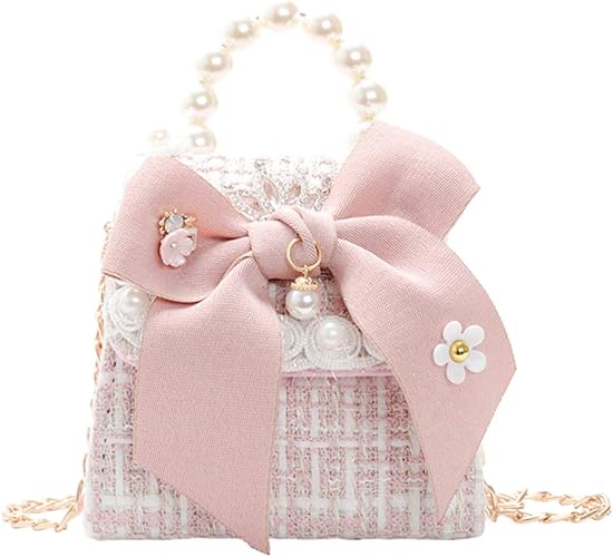 Amazon Co Jp Iplusmile 子供 ショルダーバッグ パール 斜め掛けバッグ 鞄 女の子バッグ 超可愛い 肩掛け ジュエリー