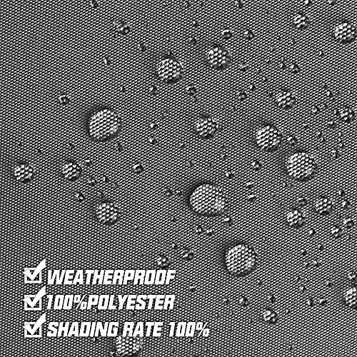 Balkon Sichtschutz, 0,75 x 6m Balkonabdeckung Balkonsichtschutz Balkonverkleidung blickdichte Windschutz und UV-Schutz, mit Ösen, Nylon Kabelbinder und Seil, 100% Schutz der Privatsphäre für Balkon