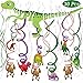 273 Pack Dinosaur Party Supplies Set Serves 16, Dinosaur Birthday Favors Packs Includs Spoons, Plates, Tablecloth, Cups, Straws, Napkins, Invitation cards, Candy Box, Banner, Toys