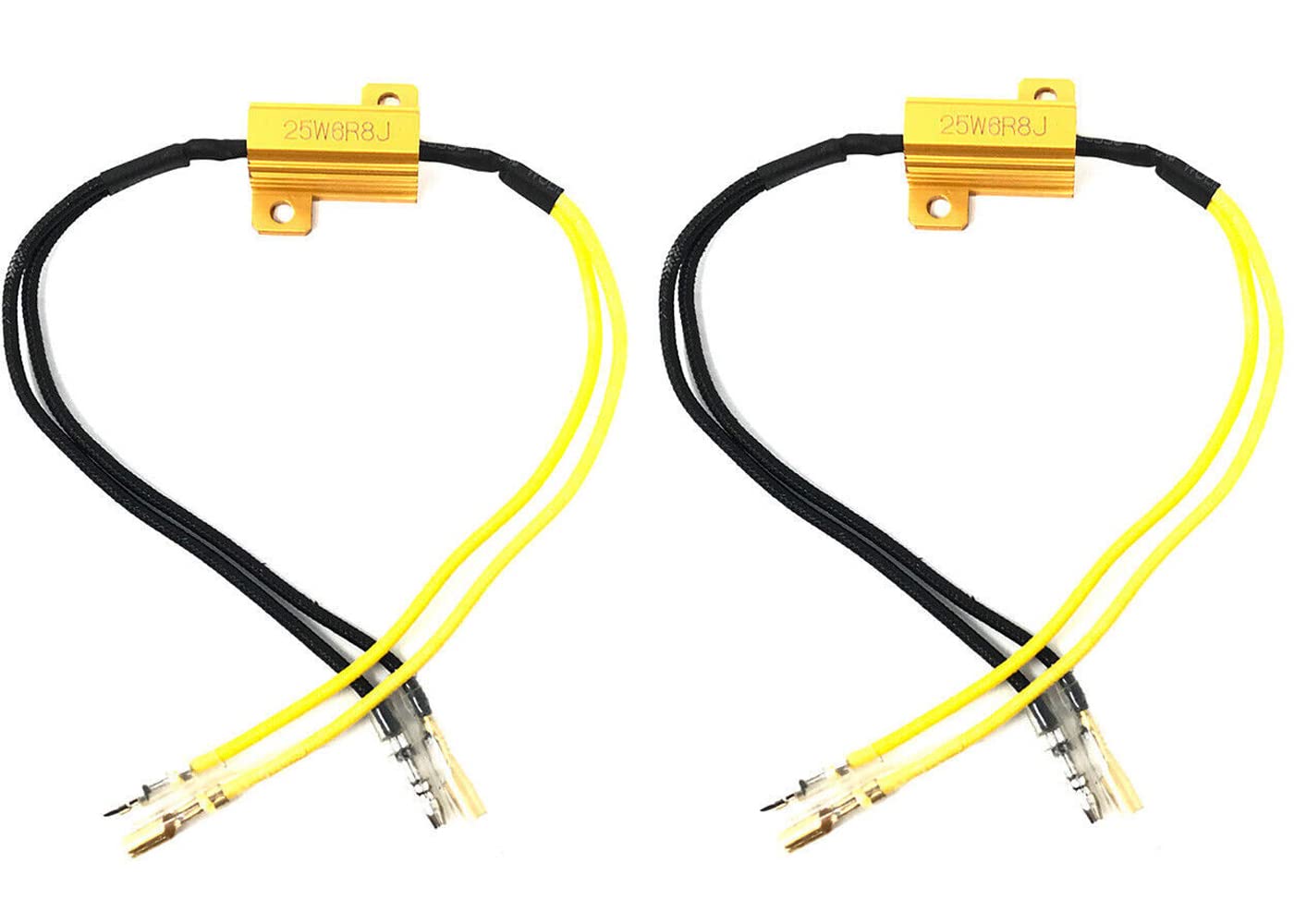 Alchemy Parts Pair Universal 12V 25W Motorbike LED Turn Signal Indicator Load Resistors Fix Error Fast Flash Controller for Motorcycle Scooter Quad Trike