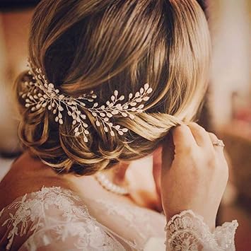 Simsly Wedding Hair Comb Slides Bridal Hair Accessories With Bead